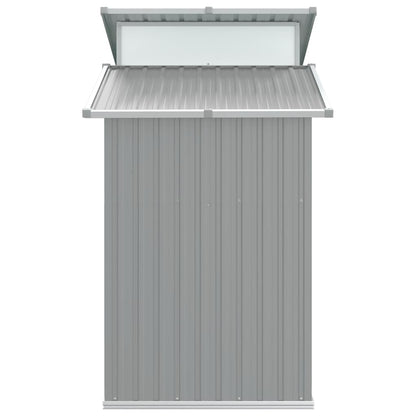 Geräteschuppen 270 × 130 × 208,5 cm aus verzinktem Stahl – Grau – Ansicht 5