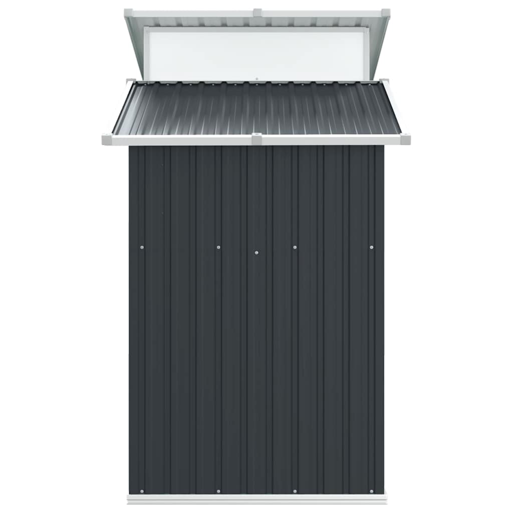 Geräteschuppen 270 × 130 × 208,5 cm aus verzinktem Stahl – Anthrazit – Ansicht 5
