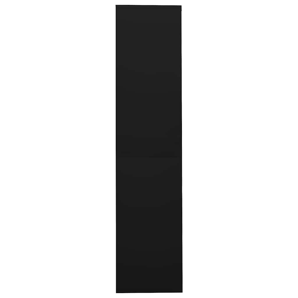 Büroschrank mit Schiebetüren 90 × 40 × 180 cm – Schwarz – Ansicht 5