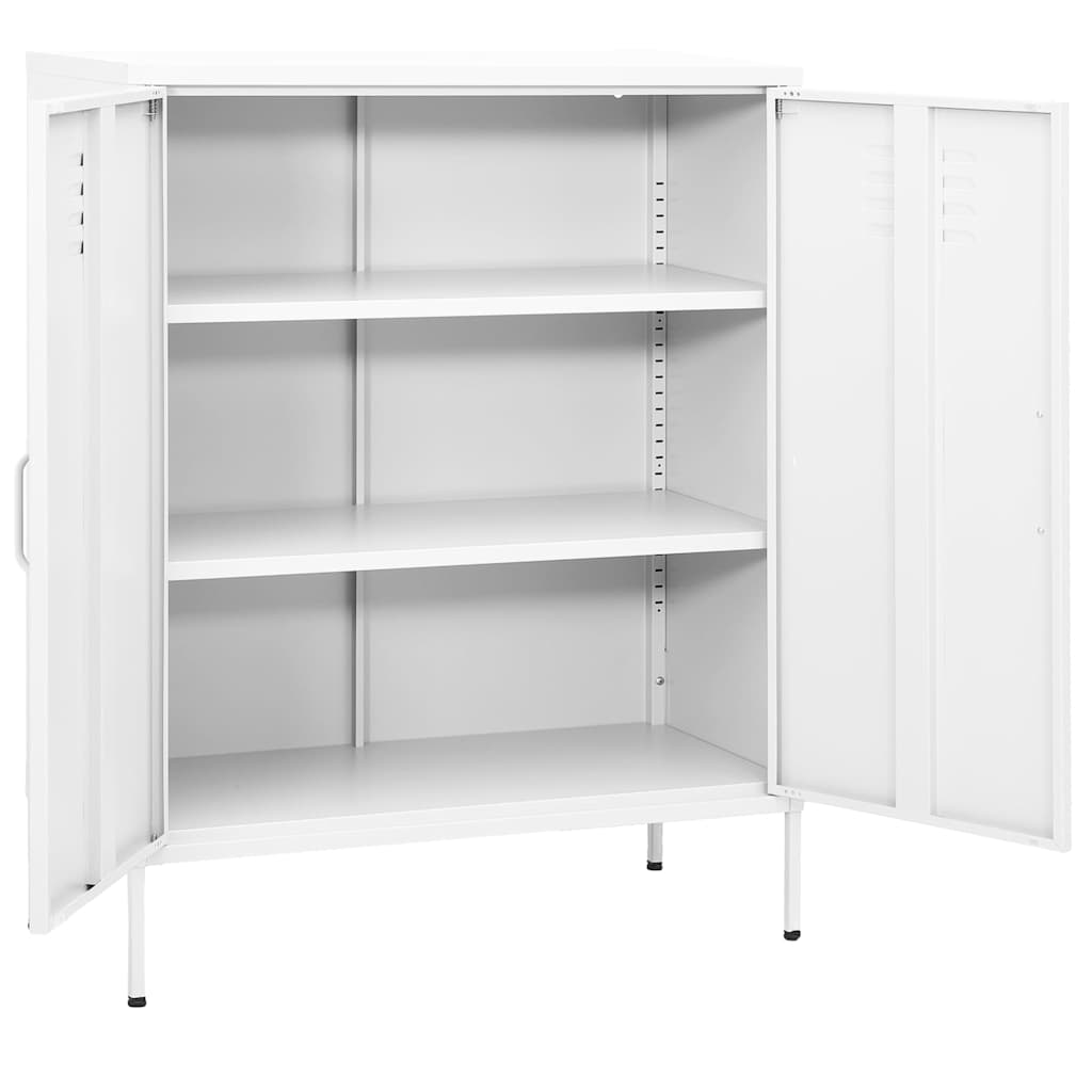 Lagerschrank Wei� 80x35x101,5 cm Stahl