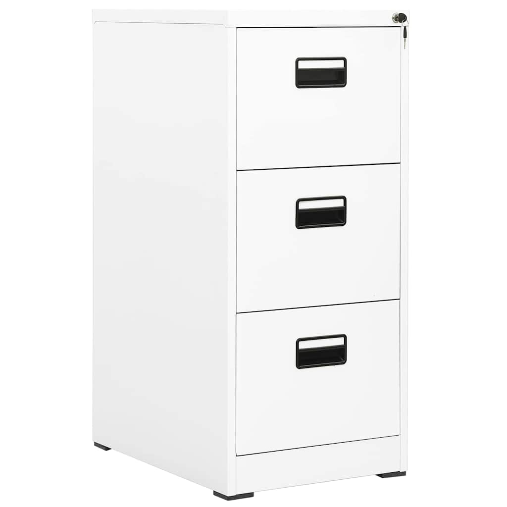 Aktenschrank aus Stahl – verschiedene Farben und Höhen – Weiß / 46 × 62 × 102,5 cm – Ansicht 1