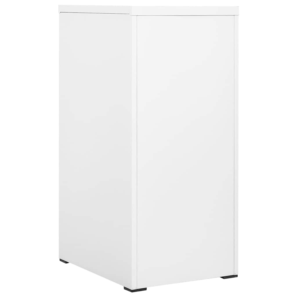 Aktenschrank aus Stahl – verschiedene Farben und Höhen – Weiß / 46 × 62 × 102,5 cm – Ansicht 3
