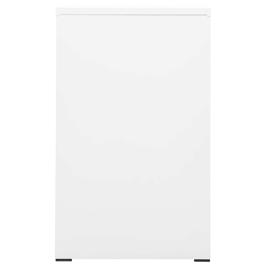 Aktenschrank aus Stahl – verschiedene Farben und Höhen – Weiß / 46 × 62 × 102,5 cm – Ansicht 4