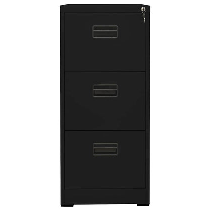 Aktenschrank aus Stahl – verschiedene Farben und Höhen – Schwarz / 46 × 62 × 102,5 cm – Ansicht 2