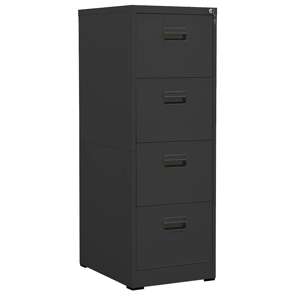 Aktenschrank 46 × 62 × 133 cm aus Stahl – Anthrazit
