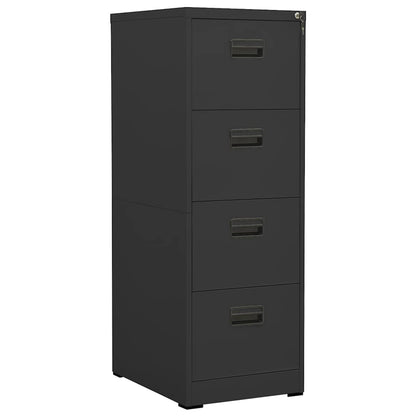Aktenschrank 46 × 62 × 133 cm aus Stahl – Anthrazit