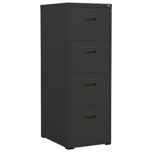 Aktenschrank 46 × 62 × 133 cm aus Stahl – Anthrazit