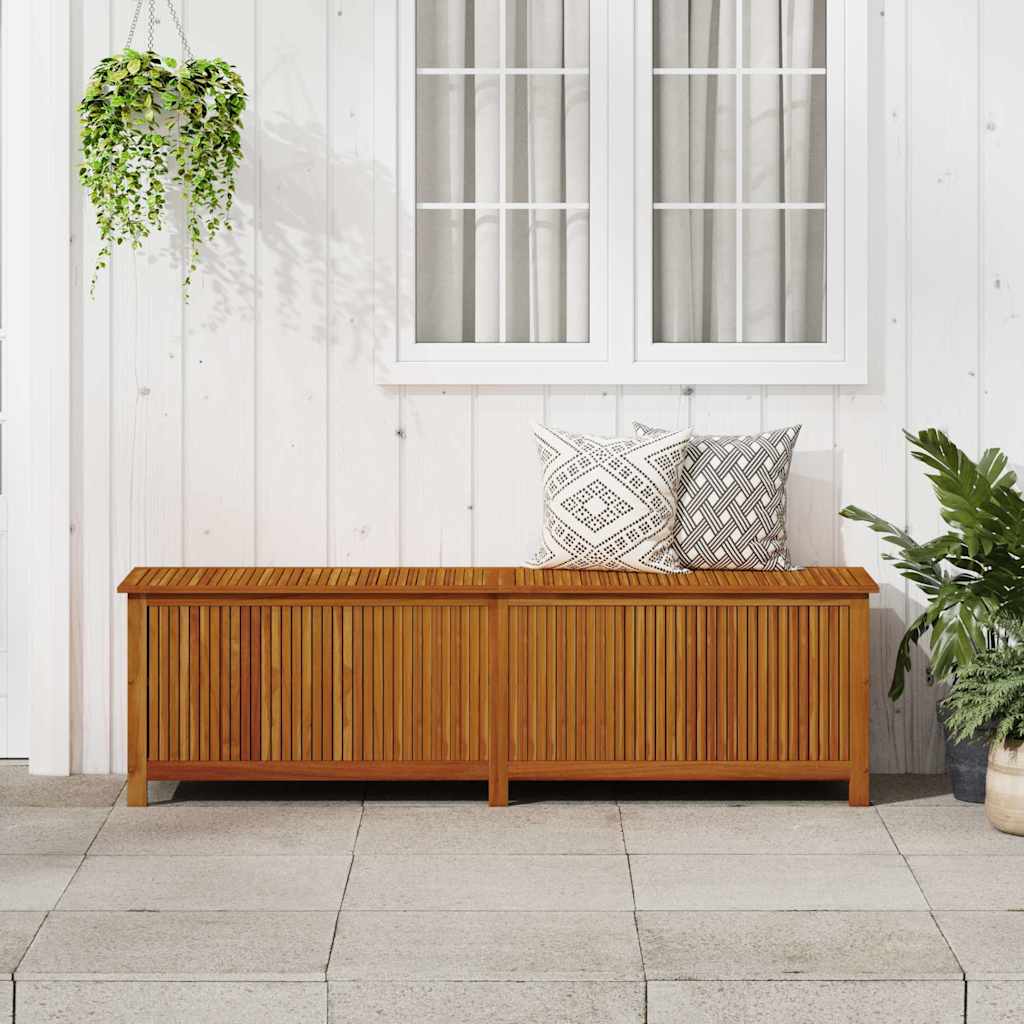 Gartenboxen aus Akazienholz – verschiedene Größen – 200 × 50 × 58 cm – Ansicht 3