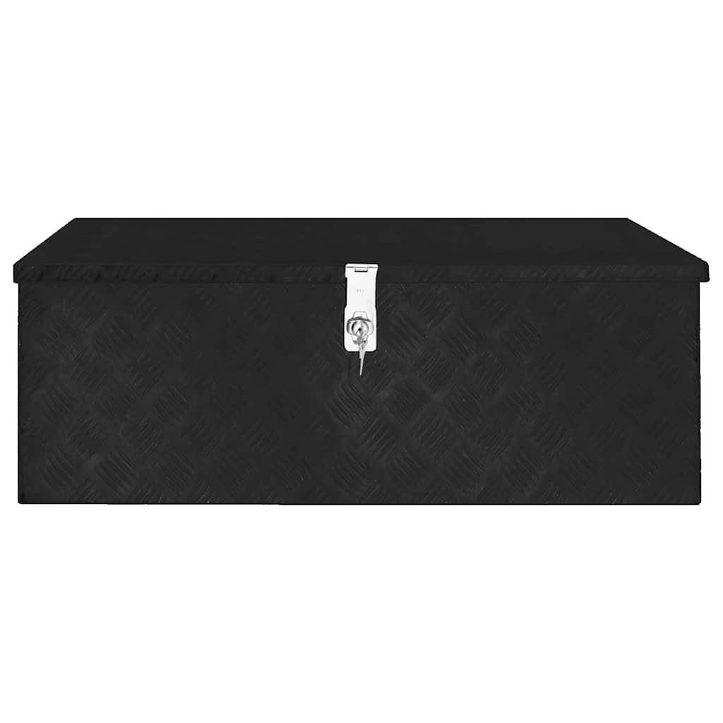 Aluminium-Aufbewahrungsboxen – verschiedene Größen – 90 × 47 × 33,5 cm · Schwarz – Ansicht 4