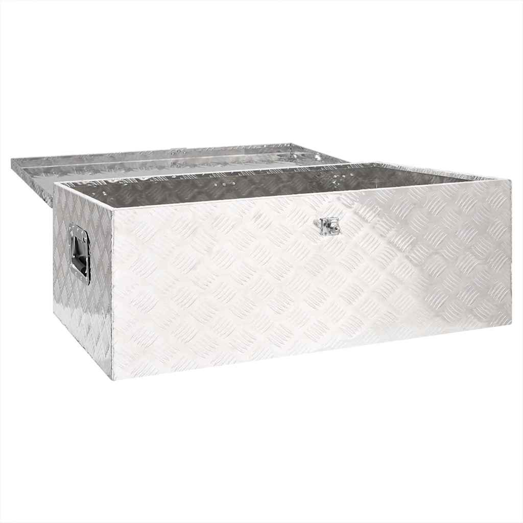Aluminium-Aufbewahrungsboxen – verschiedene Größen – 100 × 55 × 37 cm · Silber – Ansicht 3