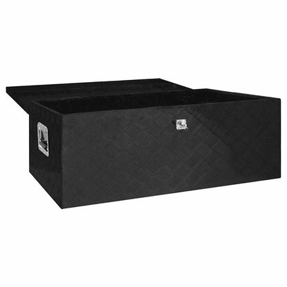 Aluminium-Aufbewahrungsboxen – verschiedene Größen – 100 × 55 × 37 cm · Schwarz – Ansicht 2