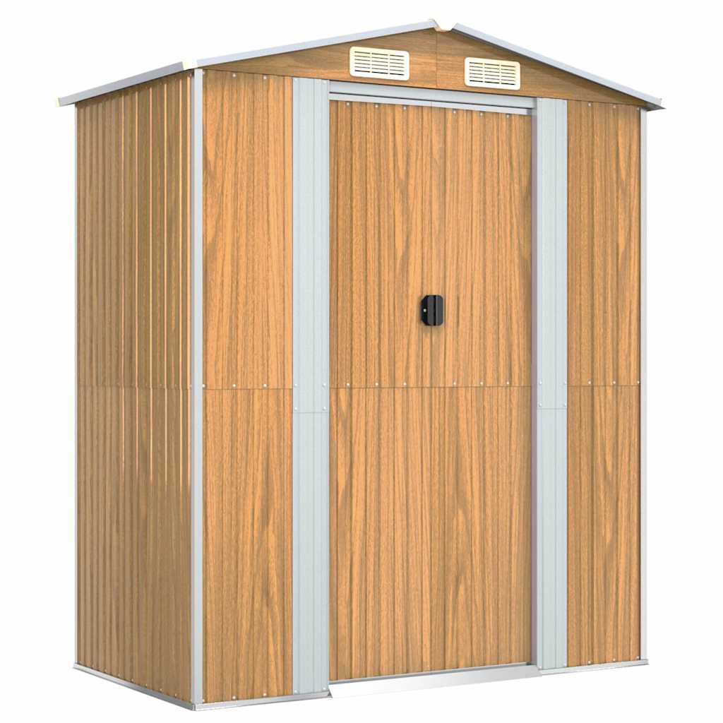 Ger�teschuppen Hellbraun 192x108x223 cm Verzinkter Stahl