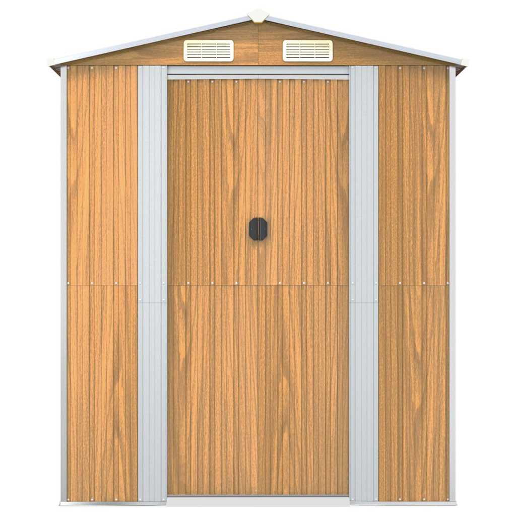 Ger�teschuppen Hellbraun 192x108x223 cm Verzinkter Stahl