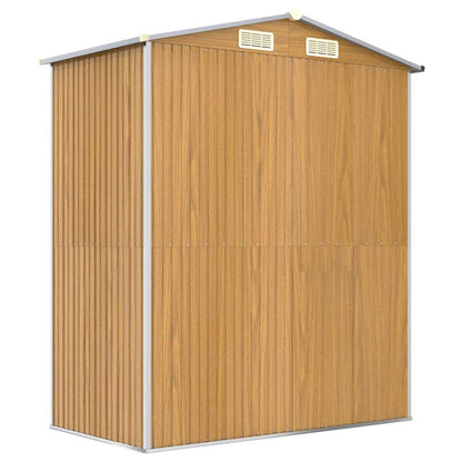 Ger�teschuppen Hellbraun 192x108x223 cm Verzinkter Stahl