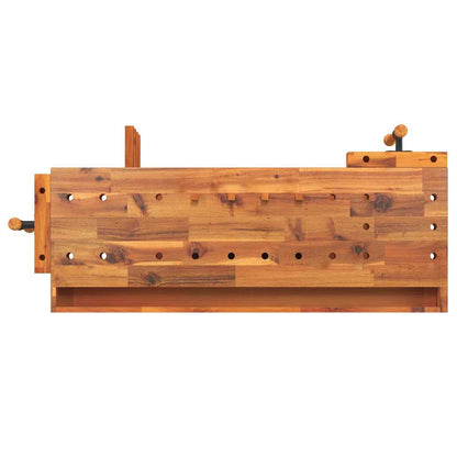 Werkbank mit Schublade und Schraubst�cken 124x52x83 cm