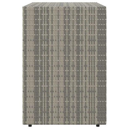 Gartenschrank Grau 100x55,5x80 cm Poly Rattan