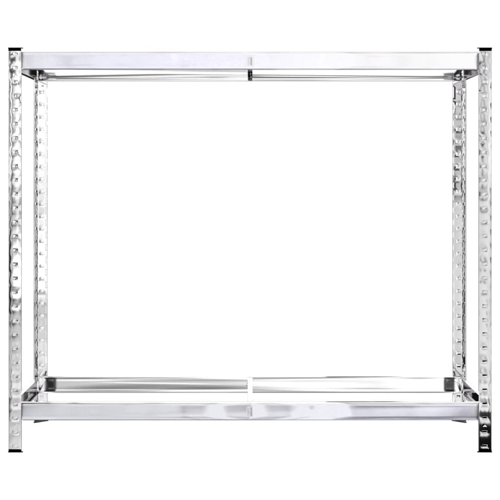 Reifenregale mit 2 B�den 4 Stk. Silbern 110x40x110 cm Stahl