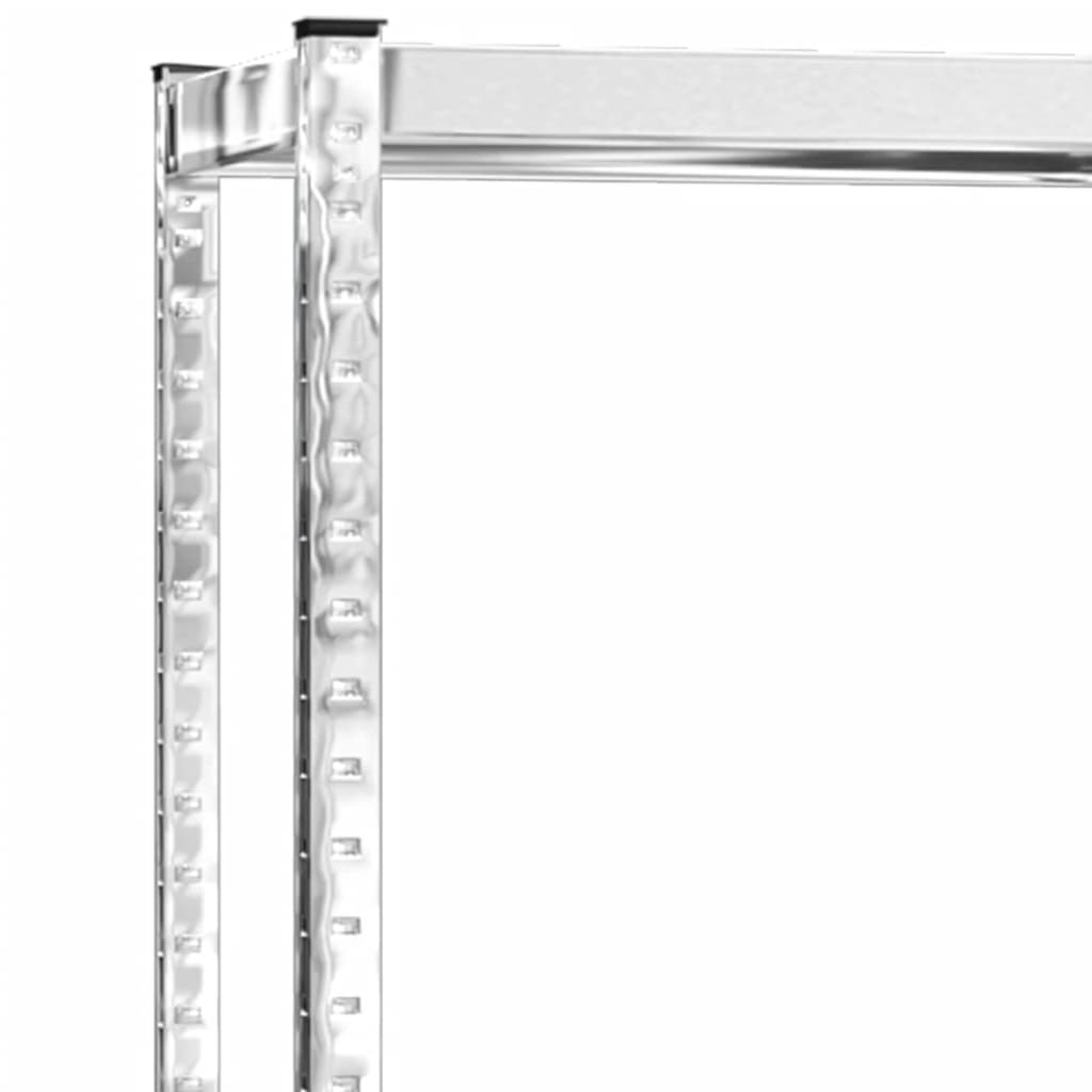 Reifenregale mit 2 B�den 4 Stk. Silbern 110x40x110 cm Stahl
