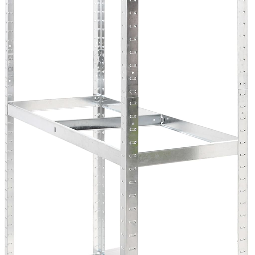 Reifenregale mit 3 B�den 3 Stk. Silbern 110x40x200 cm Stahl