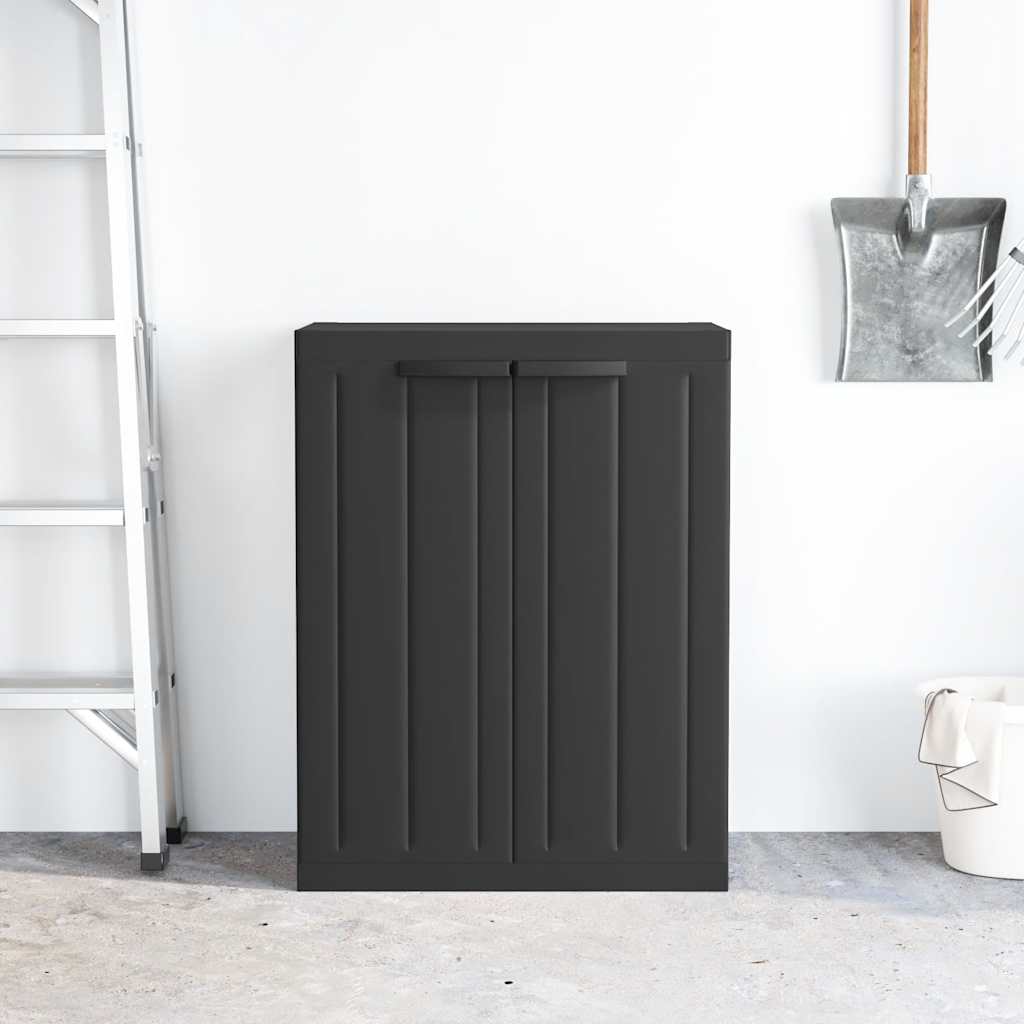 Gartenschrank Schwarz 65x37x85 cm PP