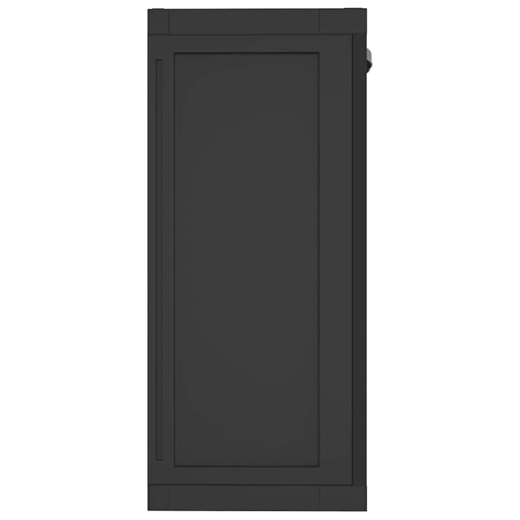 Gartenschrank Schwarz 65x37x85 cm PP