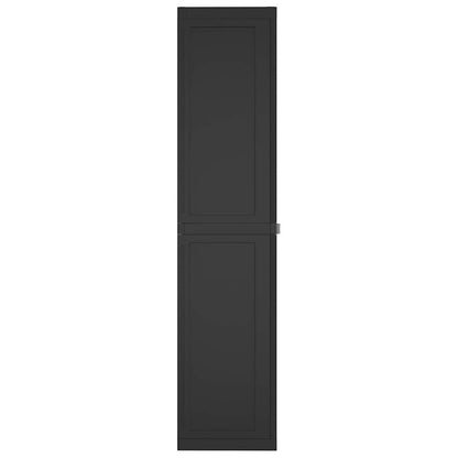 Gartenschrank Schwarz 65x37x165 cm PP
