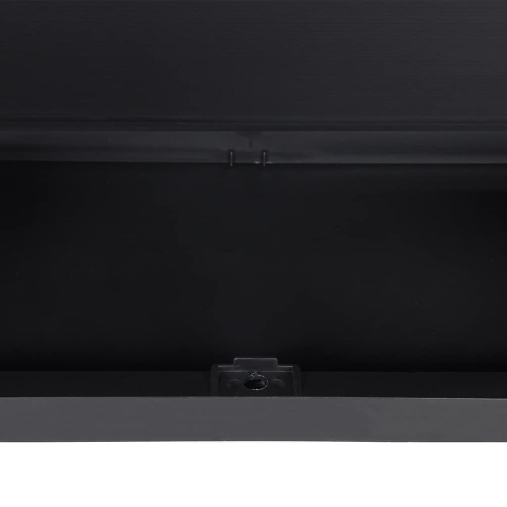 Gartenschrank Schwarz 65x37x165 cm PP