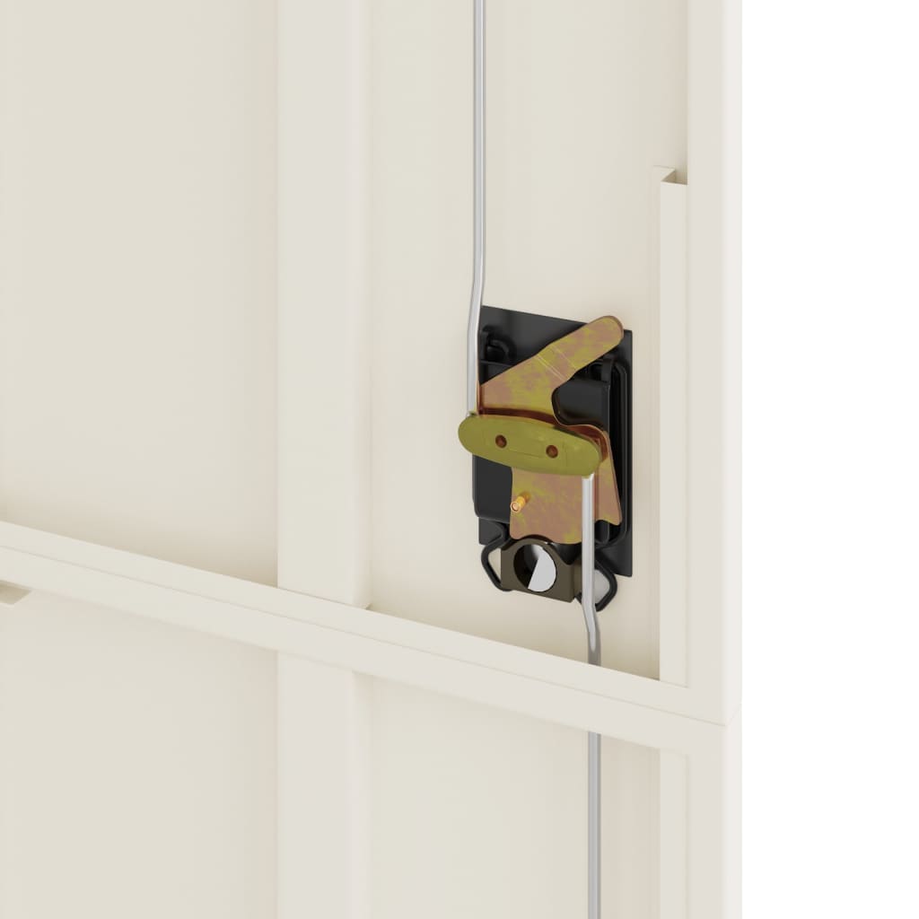 Aktenschrank 105 × 40 × 180 cm aus Stahl – Weiß – Ansicht 8