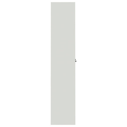 Aktenschrank 105 × 40 × 180 cm aus Stahl – Hellgrau – Ansicht 5