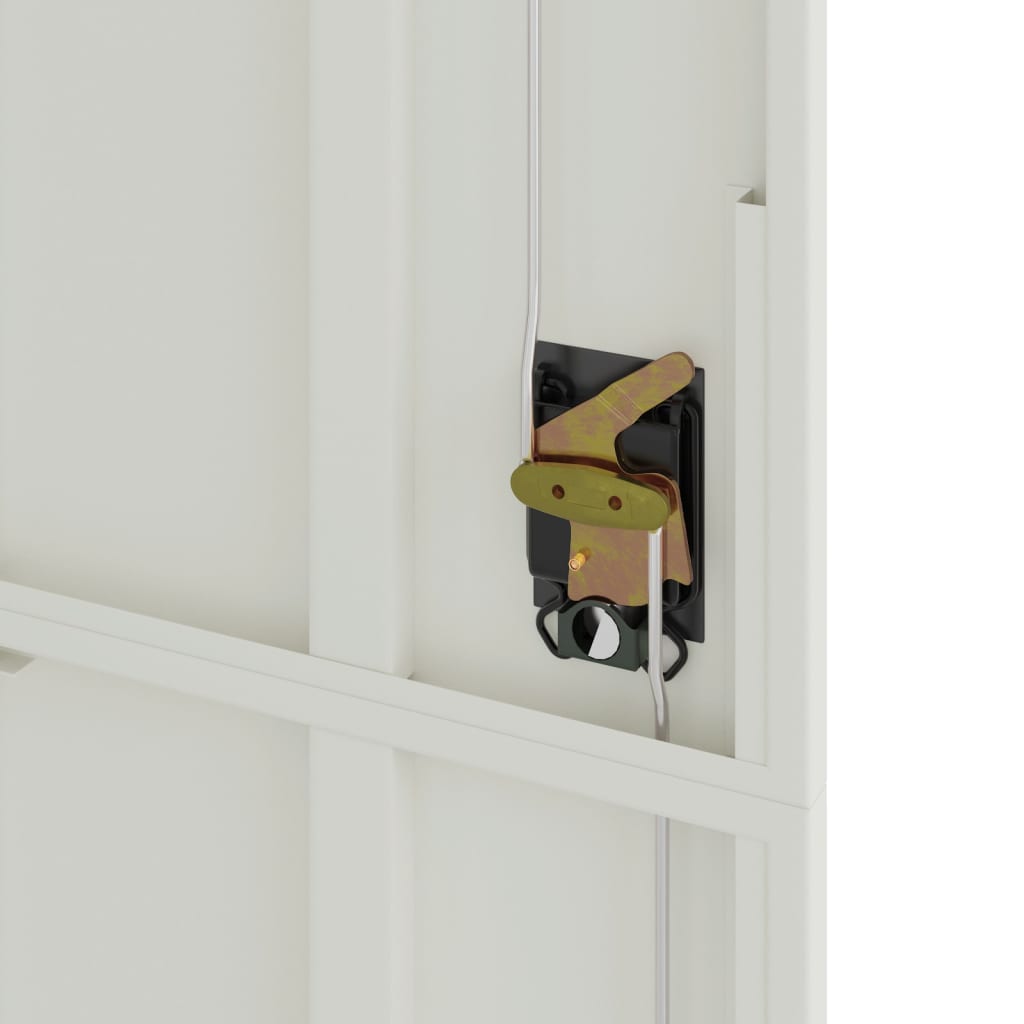 Aktenschrank 105 × 40 × 180 cm aus Stahl – Hellgrau – Ansicht 8