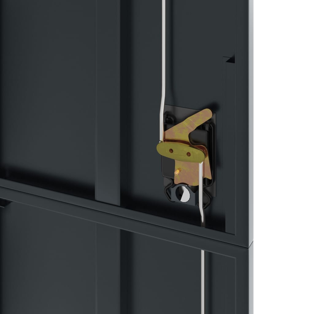 Aktenschrank 105 × 40 × 180 cm aus Stahl – Anthrazit – Ansicht 8