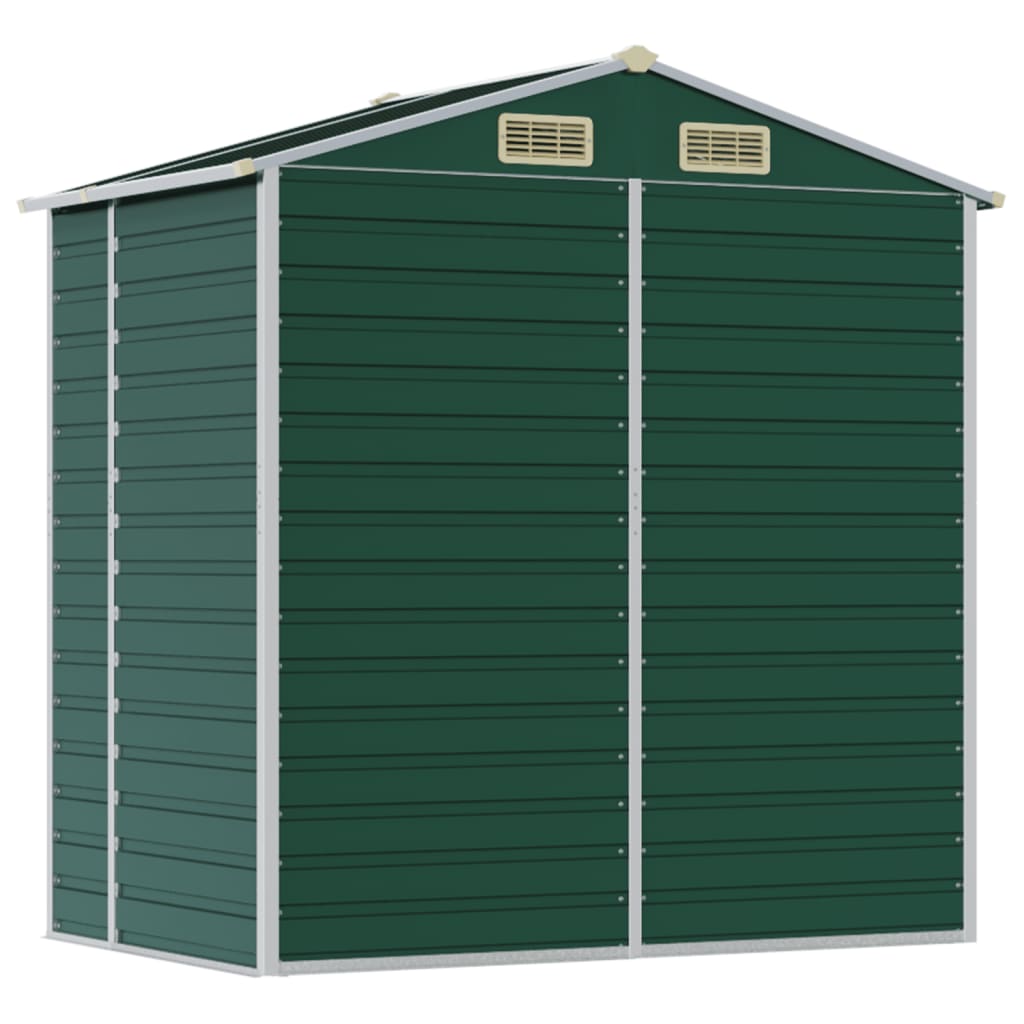 Ger�tehaus Gr�n 191x130x198 cm Verzinkter Stahl