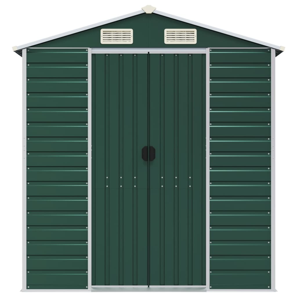 Gartenhaus Gr�n 191 x 300 x 198 cm Verzinkter Stahl
