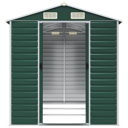 Gartenhaus Gr�n 191 x 300 x 198 cm Verzinkter Stahl