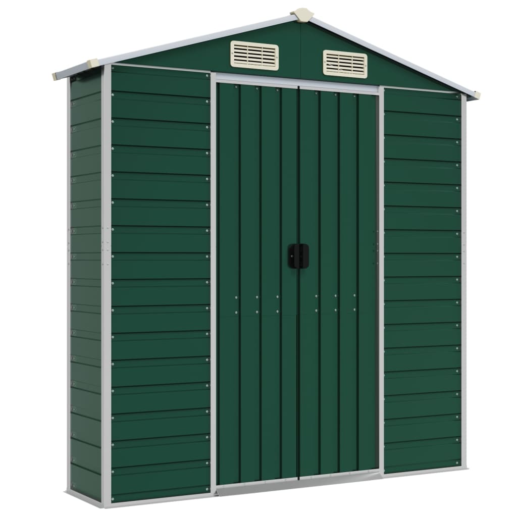 Gartenhaus Gr�n 191 x 300 x 198 cm Verzinkter Stahl