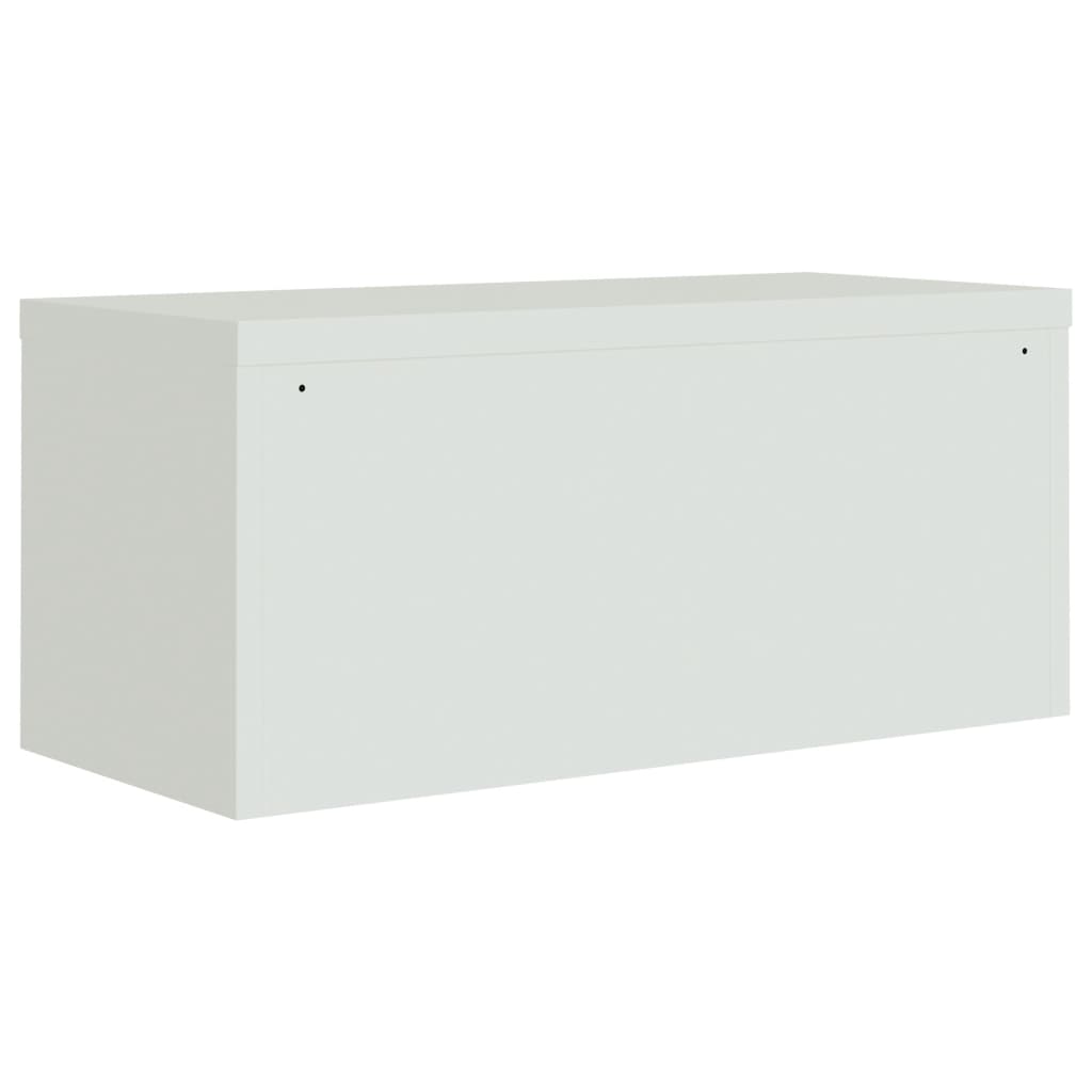 Aktenschränke aus Stahl – verschiedene Größen und Farben – Hellgrau · 90 × 40 × 220 cm – Ansicht 6