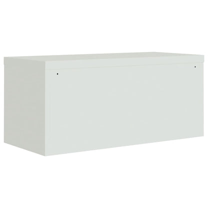 Aktenschränke aus Stahl – verschiedene Größen und Farben – Hellgrau · 90 × 40 × 220 cm – Ansicht 6