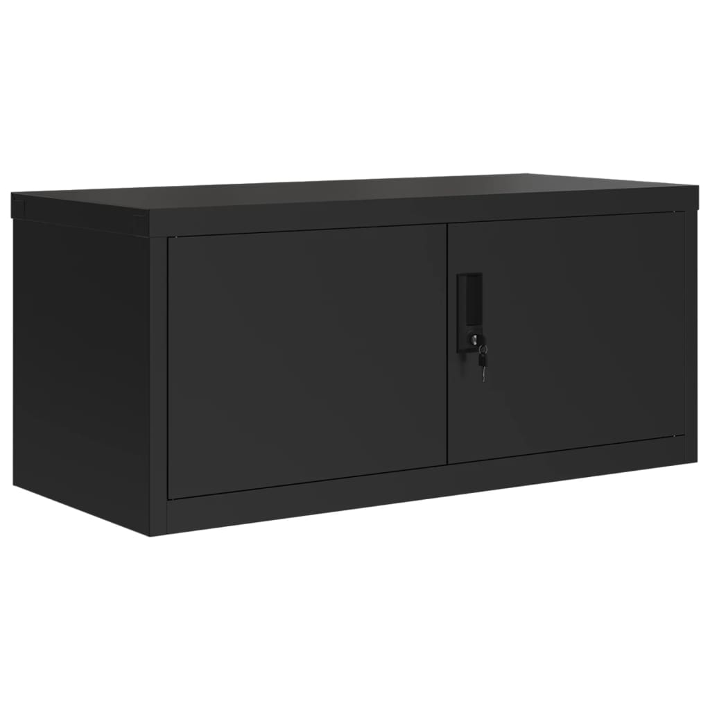 Aktenschränke aus Stahl – verschiedene Größen und Farben – Schwarz · 90 × 40 × 110 cm – Ansicht 3