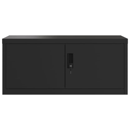 Aktenschränke aus Stahl – verschiedene Größen und Farben – Schwarz · 90 × 40 × 110 cm – Ansicht 4
