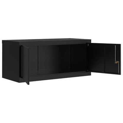 Aktenschränke aus Stahl – verschiedene Größen und Farben – Schwarz · 90 × 40 × 110 cm – Ansicht 5