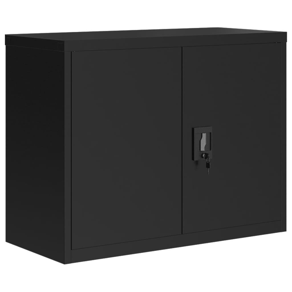 Aktenschränke aus Stahl – verschiedene Größen und Farben – Schwarz · 90 × 40 × 110 cm – Ansicht 7