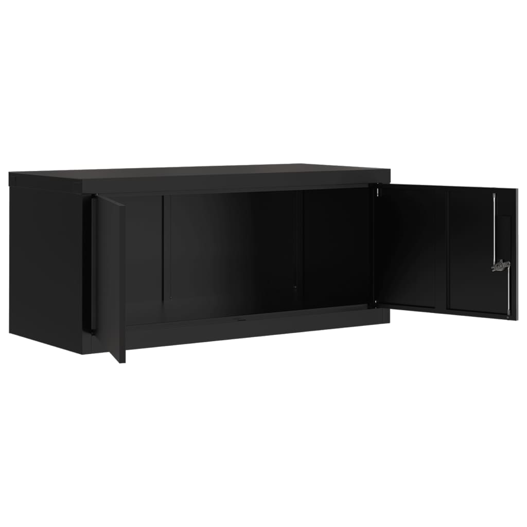 Aktenschränke aus Stahl – verschiedene Größen und Farben – Schwarz · 90 × 40 × 130 cm – Ansicht 5