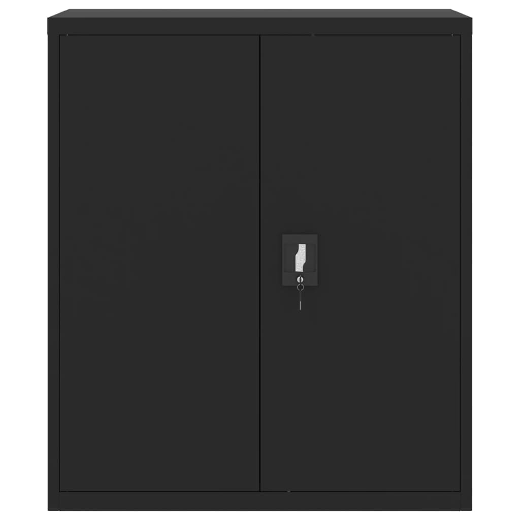 Aktenschränke aus Stahl – verschiedene Größen und Farben – Schwarz · 90 × 40 × 145 cm – Ansicht 8