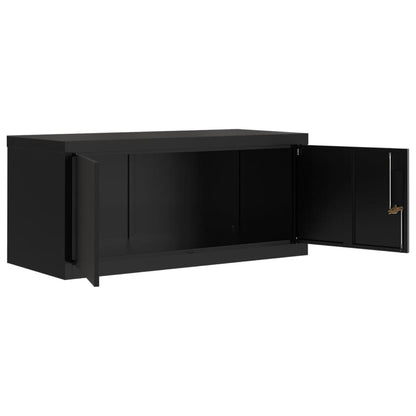 Aktenschränke aus Stahl – verschiedene Größen und Farben – Schwarz · 90 × 40 × 180 cm – Ansicht 5