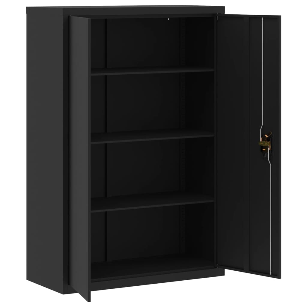 Aktenschränke aus Stahl – verschiedene Größen und Farben – Schwarz · 90 × 40 × 180 cm – Ansicht 9