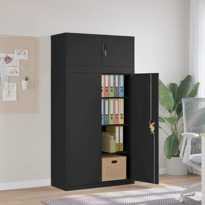 Aktenschränke aus Stahl – verschiedene Größen und Farben – Schwarz · 90 × 40 × 180 cm – Ansicht 1
