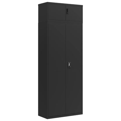 Aktenschränke aus Stahl – verschiedene Größen und Farben – Schwarz · 90 × 40 × 240 cm – Ansicht 2