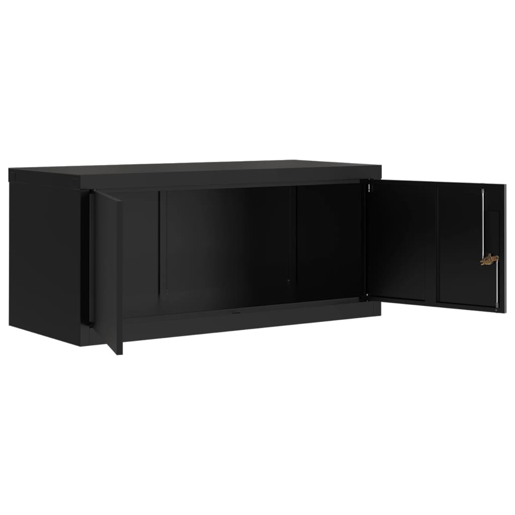 Aktenschränke aus Stahl – verschiedene Größen und Farben – Schwarz · 90 × 40 × 240 cm – Ansicht 5