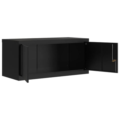 Aktenschränke aus Stahl – verschiedene Größen und Farben – Schwarz · 90 × 40 × 240 cm – Ansicht 5