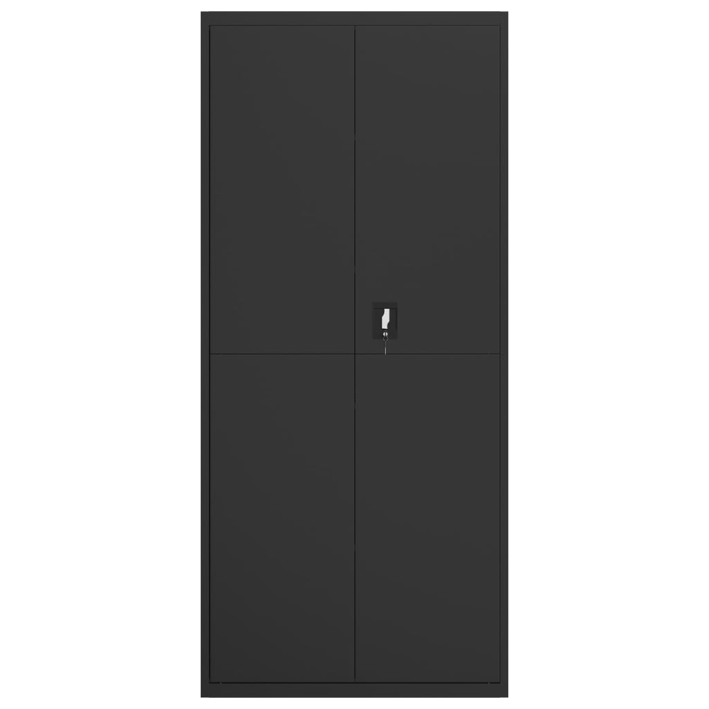 Aktenschränke aus Stahl – verschiedene Größen und Farben – Schwarz · 90 × 40 × 240 cm – Ansicht 7